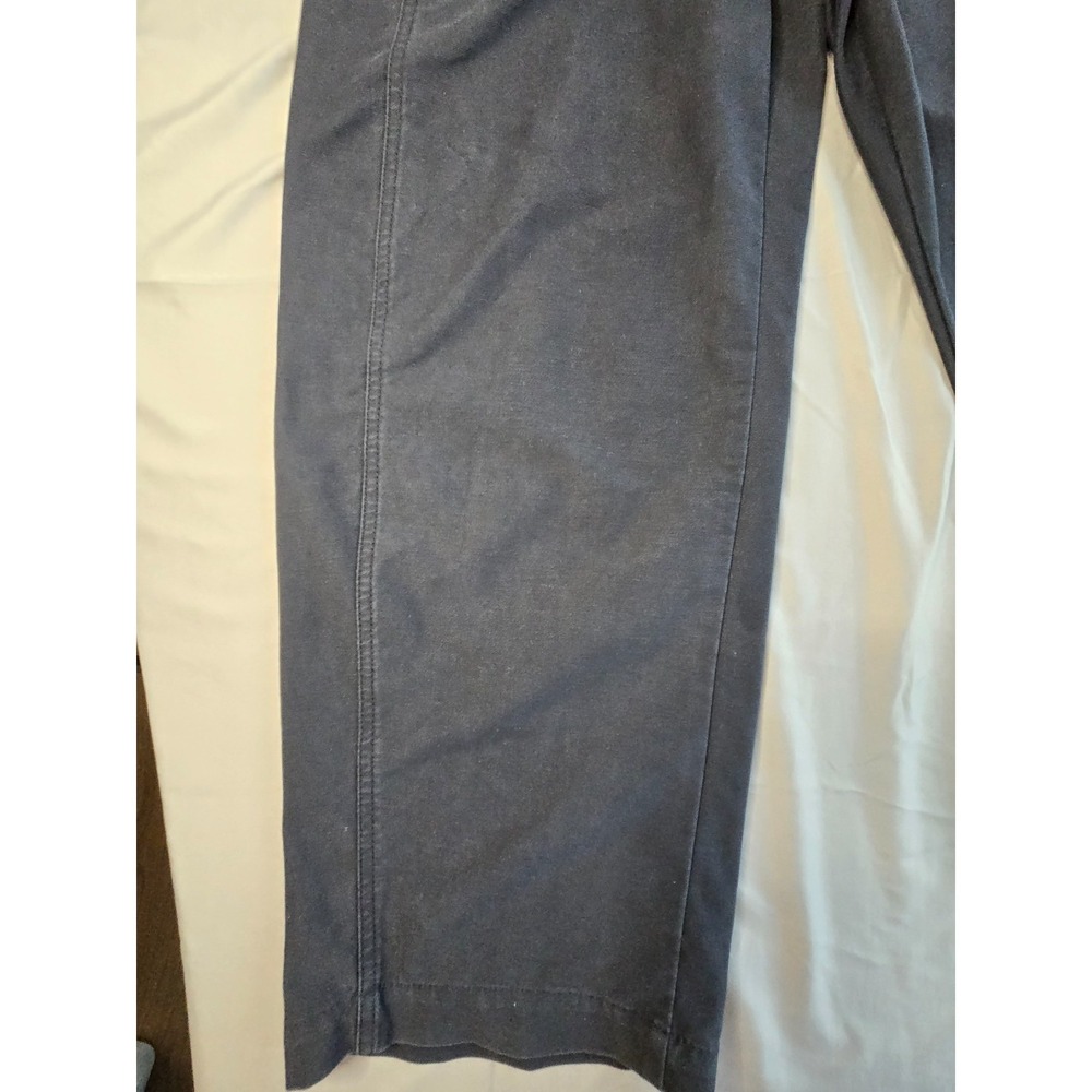 Uniqlo Balloon Pants Minimalis Preppy Colleage Vibe Punk Barrel Shape Navy Blue - Picture 2 of 15